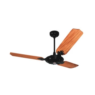 Ventilador de teto New Delta Max 127v Preto/Mad 3 hélices 95cm- Venti Delta 8-padrão Capa Site-Decor Lumen 