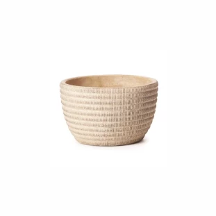 Vaso Cachepot Cimento Texturizado Bege - Capa