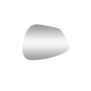 Espelho Prata Decorativo Ara Forma orgânica 77cm- Fuzimoto-Padrão Capa Site-Decor Lumen 