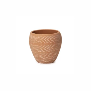 Vaso Cachepot Cimento Terracota - capa