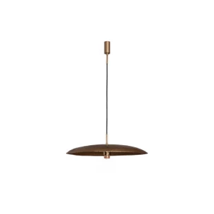 Pendente Disco Dourado por Waldir Junior - Alumínio Ø50cm 1xE27 | USINA 51051/50- Padrão Site 