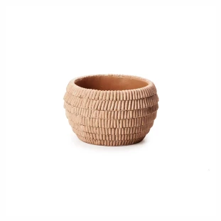 Vaso Cachepot Cimento Texturizado Ø20x13cm - Mart 16033-Padrão site-Decor Lumen 