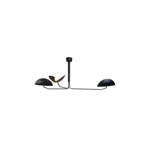 Pendente Trio Preto por Waldir Junior - Alumínio e vidro 3xG9 120cm -Padrão site-Decor lumen 