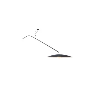 Pendente Alça Preto por Waldir Junior - Alumínio e Vidro 85cm 1x G9 Compacta -Padrão site- Decor Lumen