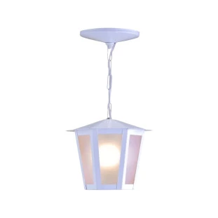 Pendente de Teto Externa Colonial Branco Sextavado E27 34cm- Ideal - Padrão Capa Site - Decor Lumen