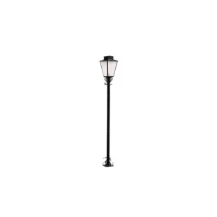Poste de Aço Colonial Preto 1xE27 176cm- Ideal - Padrão Capa do Site - Decor Lumen
