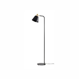 Abajur de Coluna PETTI Preto/Dourado 1xE27 - Capa Decor Lumen