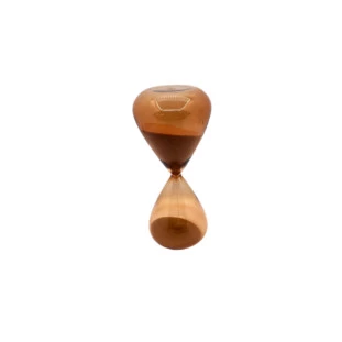 Ampulheta Em Vidro Laranja 15min