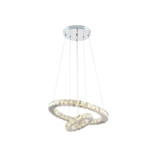 Lustre Pendente em Cristal LED 3em1 45W 43cm-NitroLux - Capa
