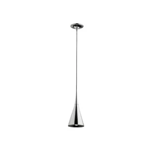 Pendente Cone Cromado Ø 14cm-Bella Iluminação KD2415-Padrão capa Site-Decor Lumen 