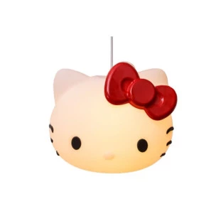 Luminária Pendente Hello Kitty Laço Vermelho 1xE27