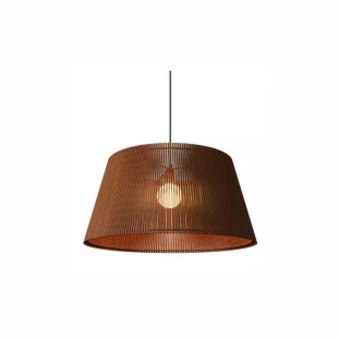 Pendente Madeira Living Hinges Ø45x22,5cm -Decor Lumen