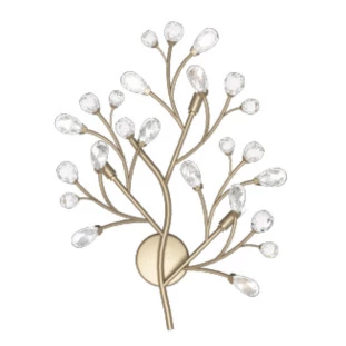 Arandela Dourada Linha Branch 3xG9 Alumínio e Cristais - DNA Lustres - BRANCH-ARA50 - Capa - Decor Lumen