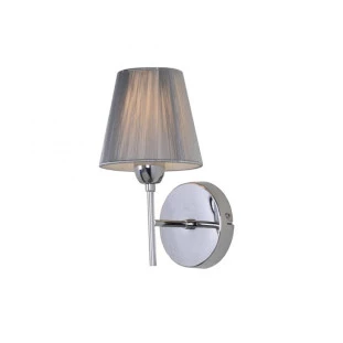 Arandela Reta Fio de Seda Prata-Decor Lumen 