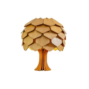 Abajur Baobá de Madeira - Estilo Natural e Elegância |Decor Lumen