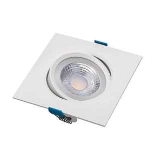 Spot Embutido Quadrado Led 7W Branco Frio Dowlight - Detalhe