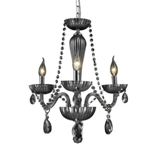 Lustre Chamonix Cristal K9 Transparente Ø42X50 - 3XE14 - Chandelie CH1001-T