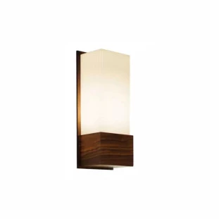 Arandela de Parede Clean Retangular 30x12x9cm Madeira e Acrílico - Decor Lumen