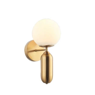 Arandela Bronze/Branco Metal e Vidro Linha Cuíca 1xE27 - Bella HL016 - Capa - Decor Lumen