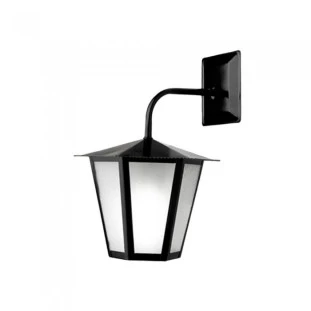 Arandela Colonial Sextavada Preta 35cm Ideal - L-3-B PT 