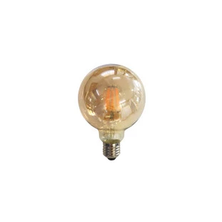 Lâmpada Ballon Filamente LED G125 6W 2300K Amarela - CTB