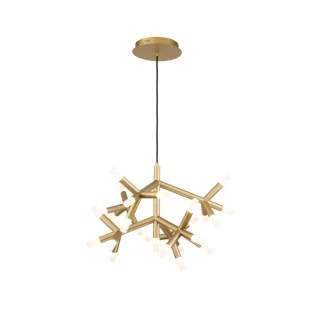 Lustre Pendente Manacá Ø72cm Dourado - Capa