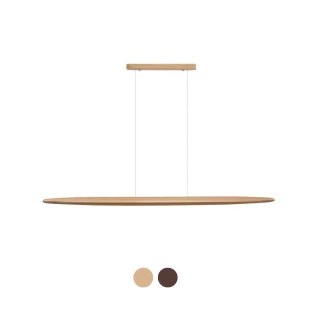 Pendente Linear Ayó – Luz Direta LED 20W 2700K em Madeira e Metal - StudioLuce