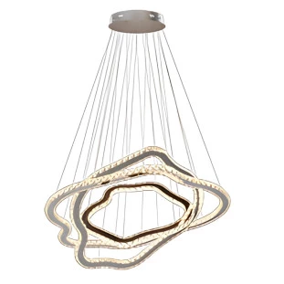 Pendente Aliança Orgânico Slim Metal e Cristais 3000K 95W - DNA Lustres - ALORG-100-3-SL - Capa -decor Lumen