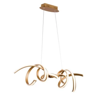 Pendente em Metal Dourado 45W 3000K Linha Fluire - Bella RE006 - Capa - Decor Lumen