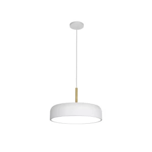Pendente Branco e Cobre 4xE27 Ø40CM - Usina 16227/40-BT/CB-V