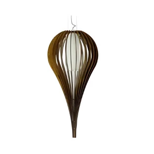 Pendente Imbuia Ripado Linha Guazza - Capa - Decor Lumen