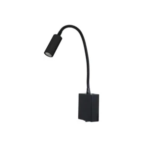 Arandela Articulada LED 3000k Pix Preto - MBLED D1388