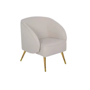 Poltrona Wind Pé Palito Castanho 85cm- Combinare 10254