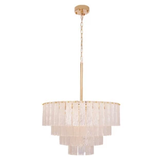 Pendente Prince Dourado Metal e Vidro Halopin G9 - Studioluce
