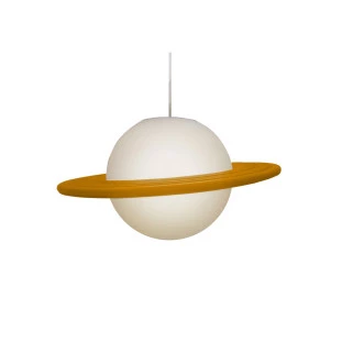 Pendente Saturno Laranja e Branco