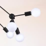 Pendente Cluster Metal 9xE27 Preto - model 4