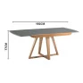 Mesa Elástica Ajustável Ella em Freijó C/Vidro 1,92cm- J.Marcon M2018-Padrão Medidas Site- Decor Lumen 