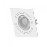 Spot de Embutir Branco Face Plana 1x Dicróica
