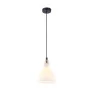 Pendente Preto Metal /Branco Fosco e Bronze Vidro