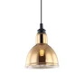 Pendente Zahara Preto Metal /Dourado Vidro em close