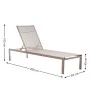Espreguiçadeira Capri 63x208x105 - Dimensões - Decor Lumen