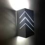 Arandela Branca Friso Diagonal 172G