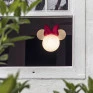 Luminária de Teto Pendente Minnie decorando quarto infantil