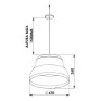 Pendente Árua G - Dimensões - Decor Lumen