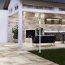 exemplo de ambiente com Poste de Jardim 2.10cm Branco 2-E27 - Madelustre 2502ESP