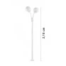 medidas Poste de Jardim 2.10cm Branco 2-E27 - Madelustre 2502ESP