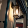 Arandela Retangular Marrom Alumínio e Vidro 1xE27 25cm Linha Shine - Ideal 260 - VT - Ambientação - Decor Lumen