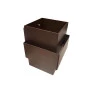 Arandela Interna Aluminio Tabaco 16cmH- Piuluce 3055 