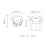 Embutido de Piso e Solo Flat In LED 8W 2700K IP67 Grelha Antiofuscante - Interlight IL3649 - Detalhes