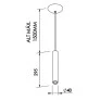 Pendente Lisse Preto Total 1x Mini Dicroica - New Line